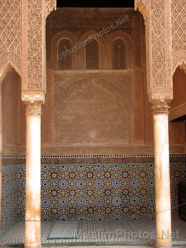 Details of architecture at the Saadian tombs